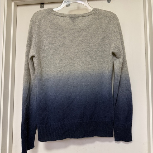 Pure Amici 100% cashmere crew neck sweater - ombré blue/gray - size M - Picture 3 of 5